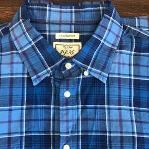 Mens Jos A Bank Long Sleeved Dress Shirt in Size 2XL